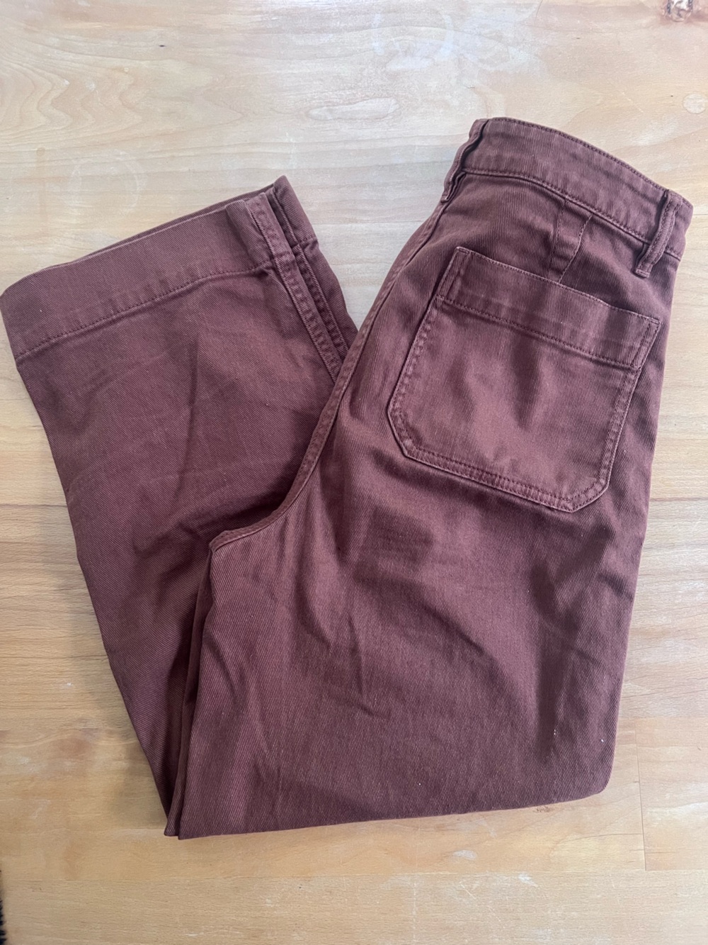 Quince Women’s Twill Cotton Blend Cropped Chino Pants size 29